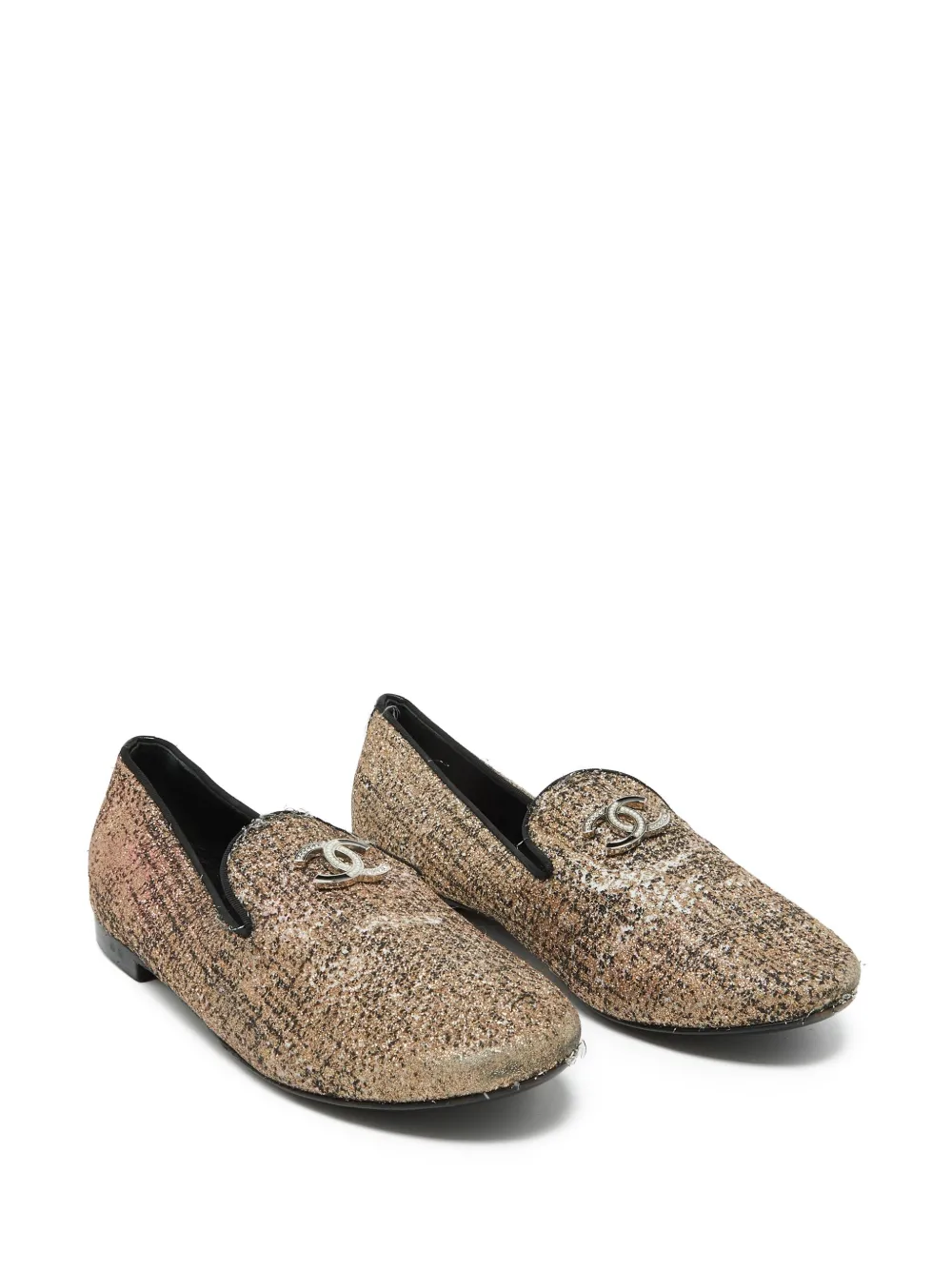CHANEL Pre-Owned tweed loafers | Image 2