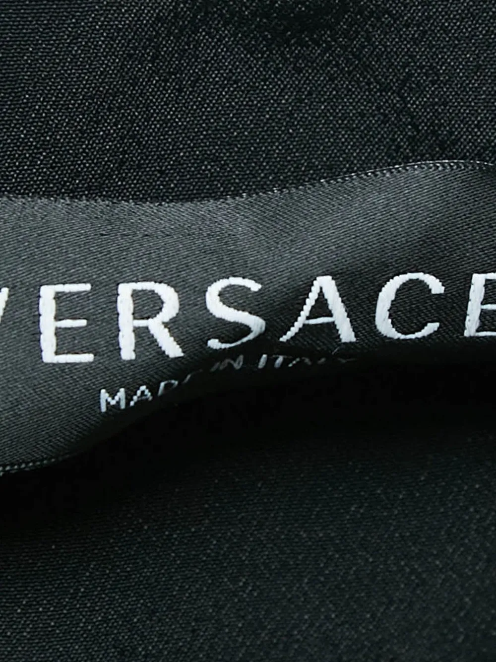 Pre-owned Versace Tweed Mini Skirt In Black