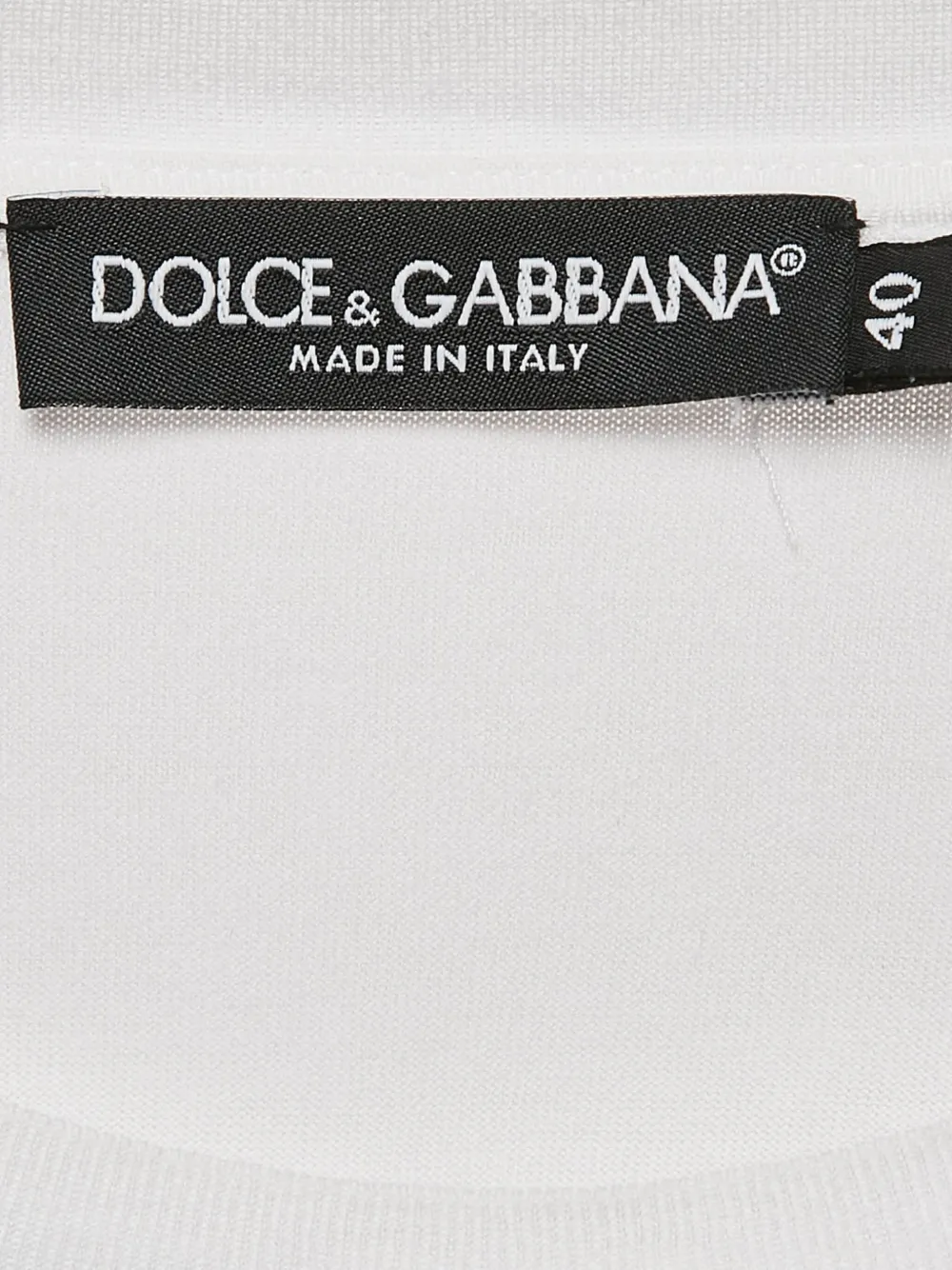 Pre-owned Dolce & Gabbana Logo-print T-shirt In White