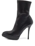 Gucci Pre-Owned 130mm leather platform boots - Black