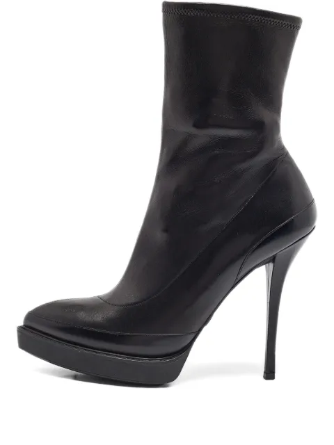 Gucci Pre-Owned 130mm leather platform boots