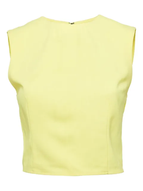 alice + olivia pre-owned sleeveless cropped top