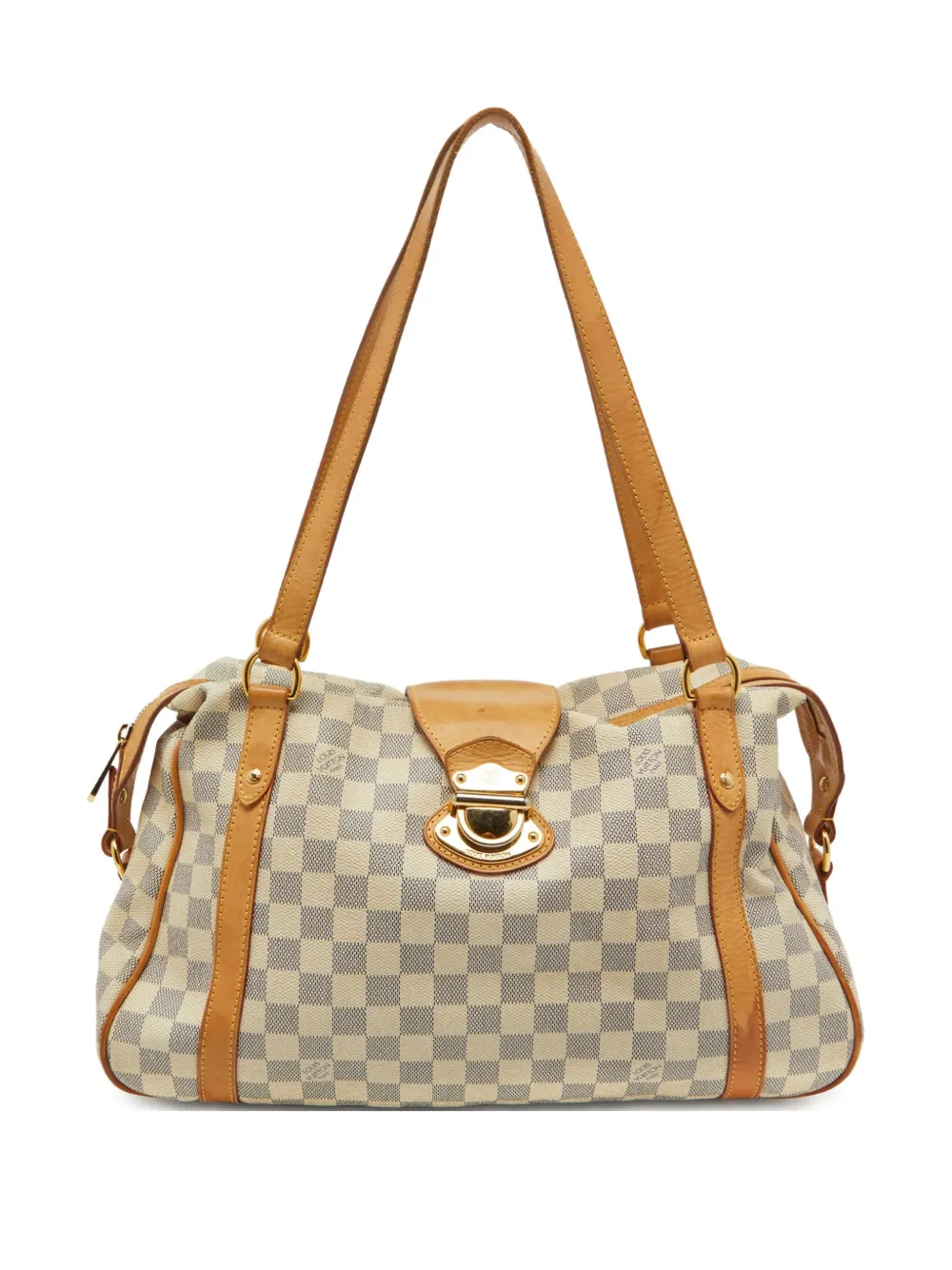 Louis Vuitton Pre-Owned Damier Azur pattern shoulder bag | White | Image 1