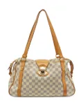Louis Vuitton Pre-Owned Damier Azur pattern shoulder bag - White