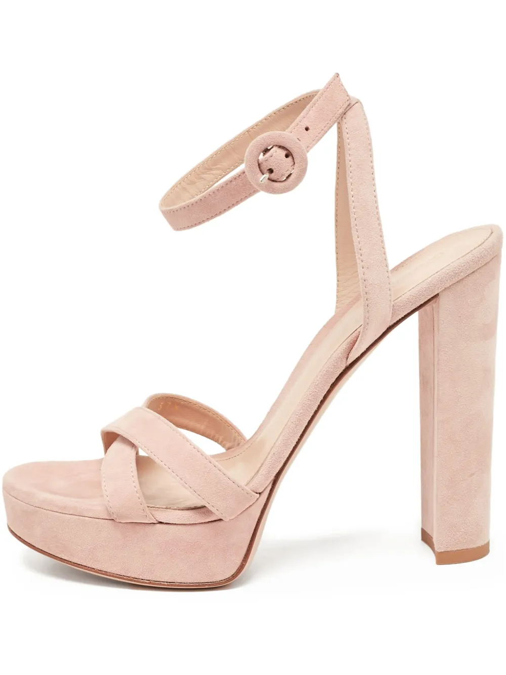 Pre-owned Gianvito Rossi  120mm Poppy Platform Sandals