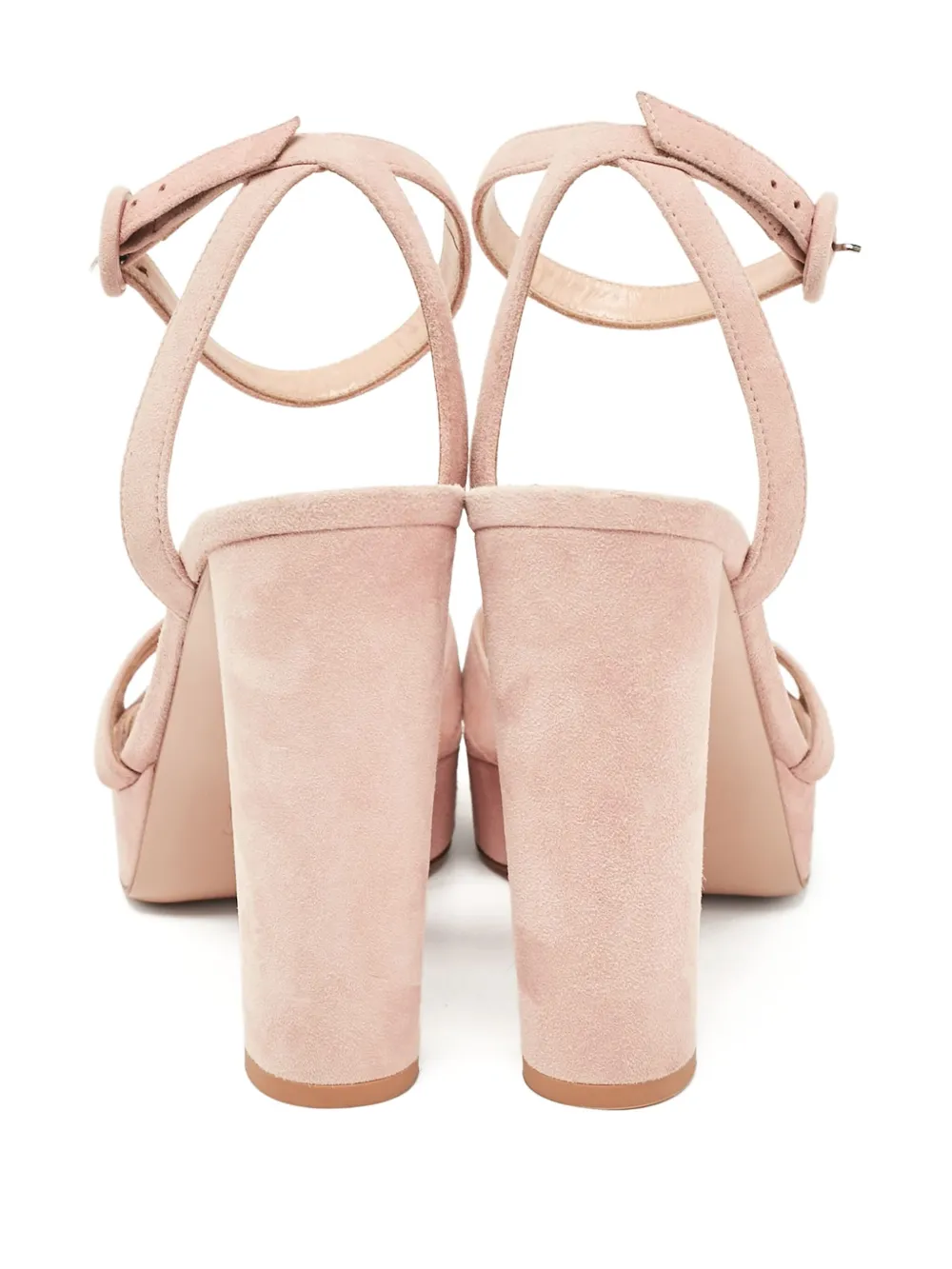 Gianvito Rossi Pre-owned 120 mm Poppy sandalen met plateauzool - Roze