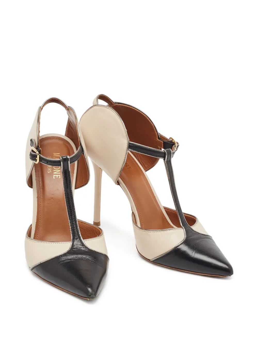 Malone Souliers pre-owned 100mm Sadie two-tone pointed-toe pumps | Image 2