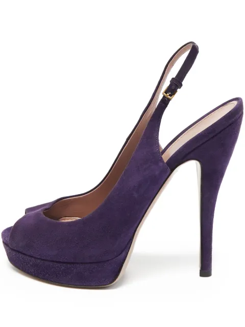 Gucci Pre-Owned 115mm suede pumps 