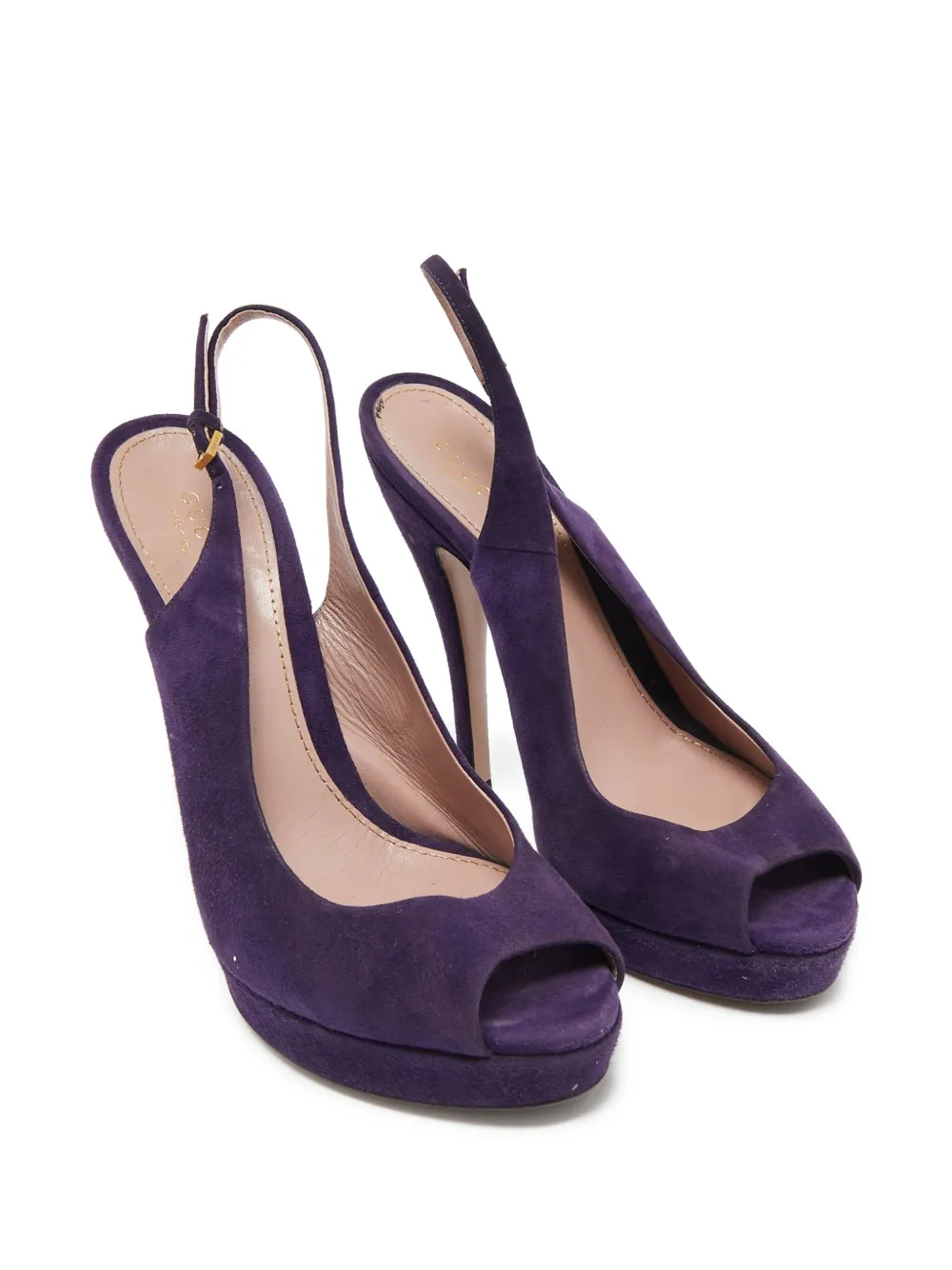 Gucci Pre-Owned 115 mm suède pumps - Paars