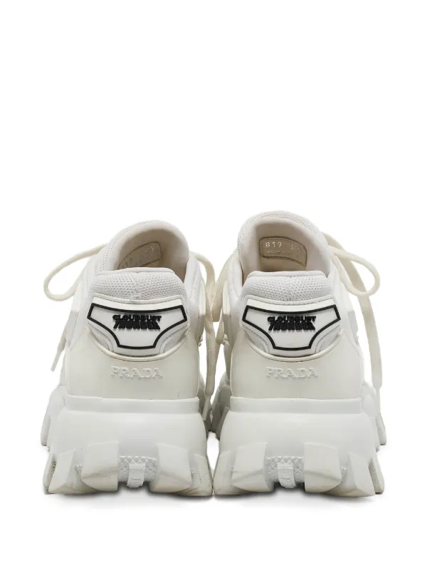 Prada Pre-Owned レースアップ スニーカー | ホワイト | FARFETCH JP