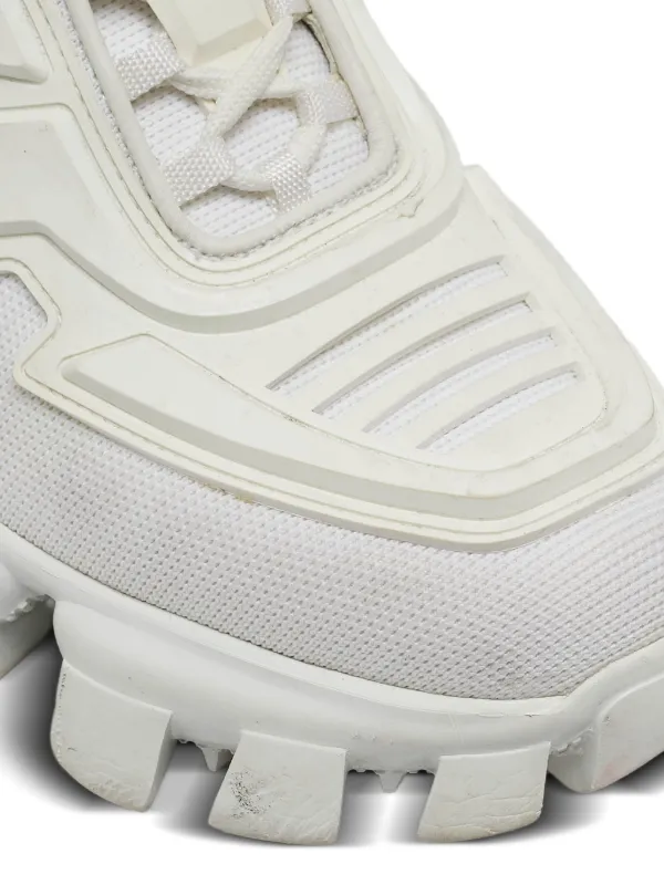 Prada Pre-Owned レースアップ スニーカー | ホワイト | FARFETCH JP