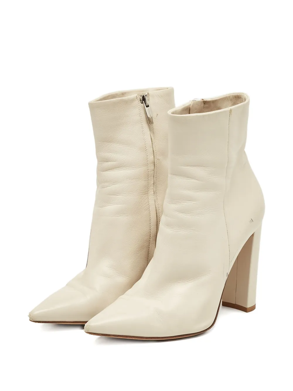 Gianvito Rossi pre-owned 90mm leather boots - Beige