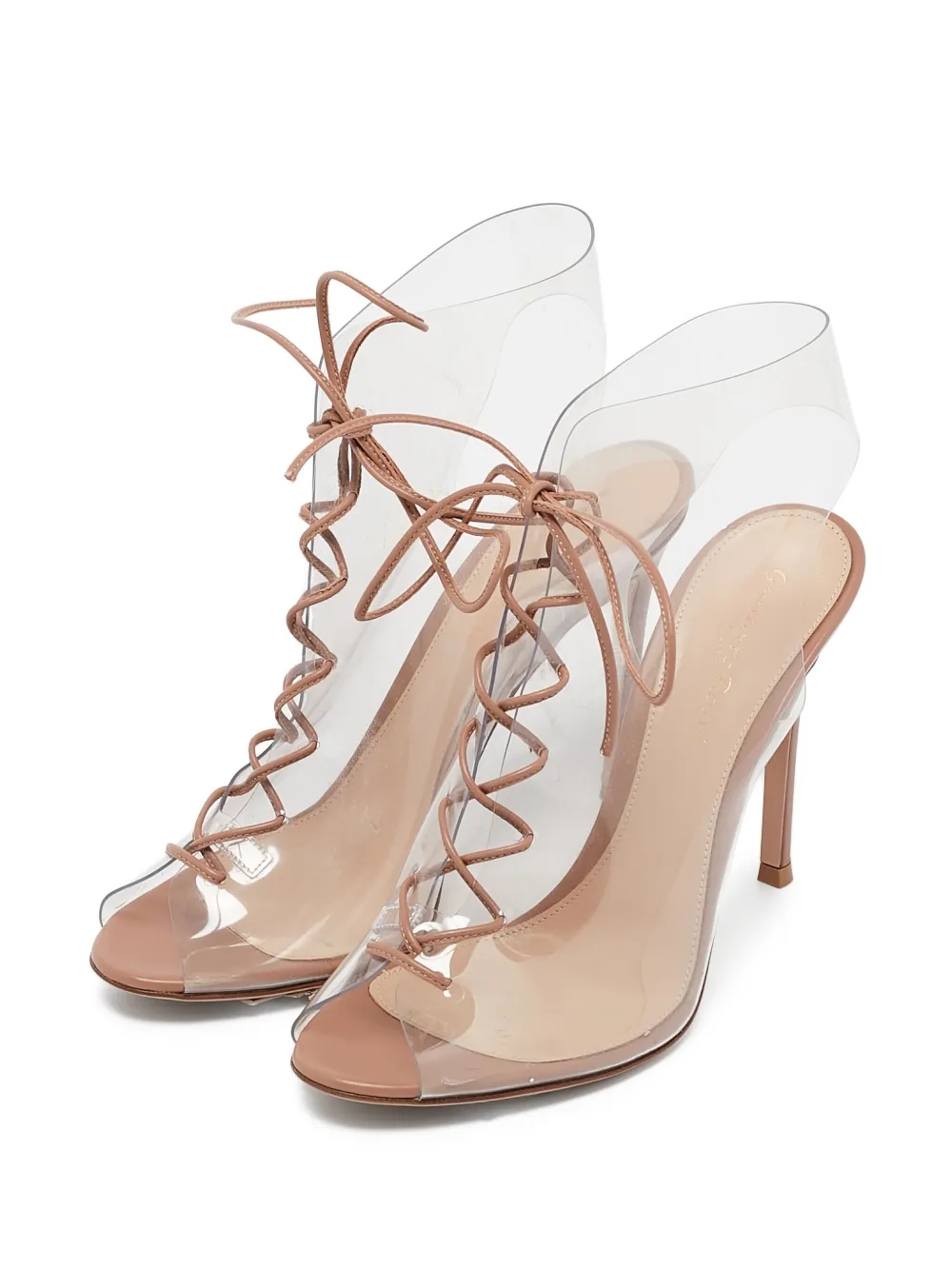 Gianvito Rossi Veterlaarzen met doorzichtig vlak - Beige
