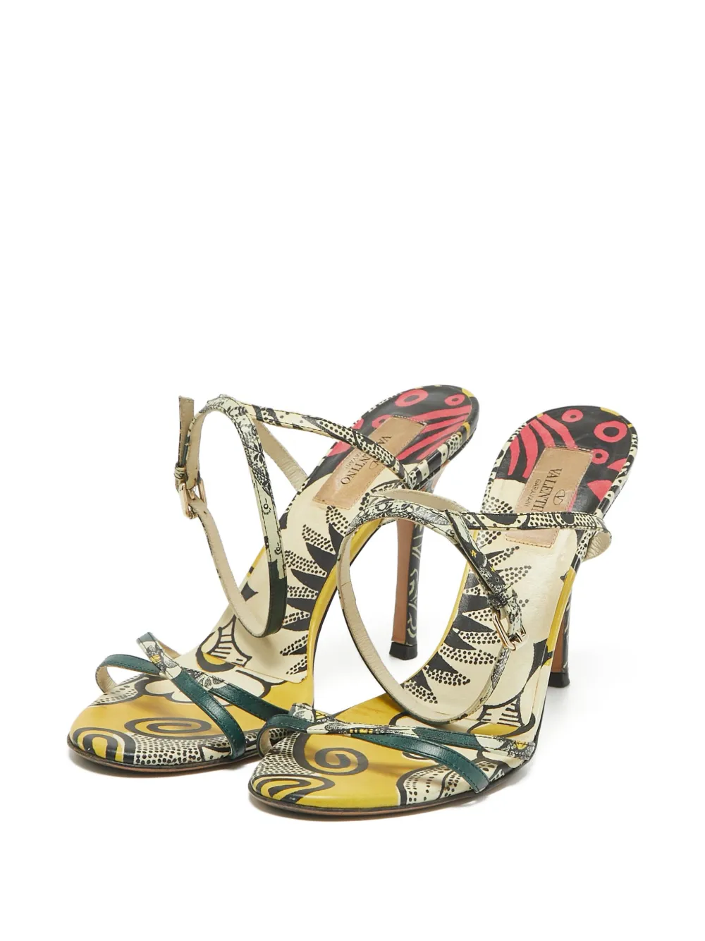 Valentino Garavani Pre-Owned 2023 sandalen met print - Groen