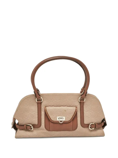 Sac à bandoulière à motif Gancini embossé - Ferragamo Pre-Owned - Modalova