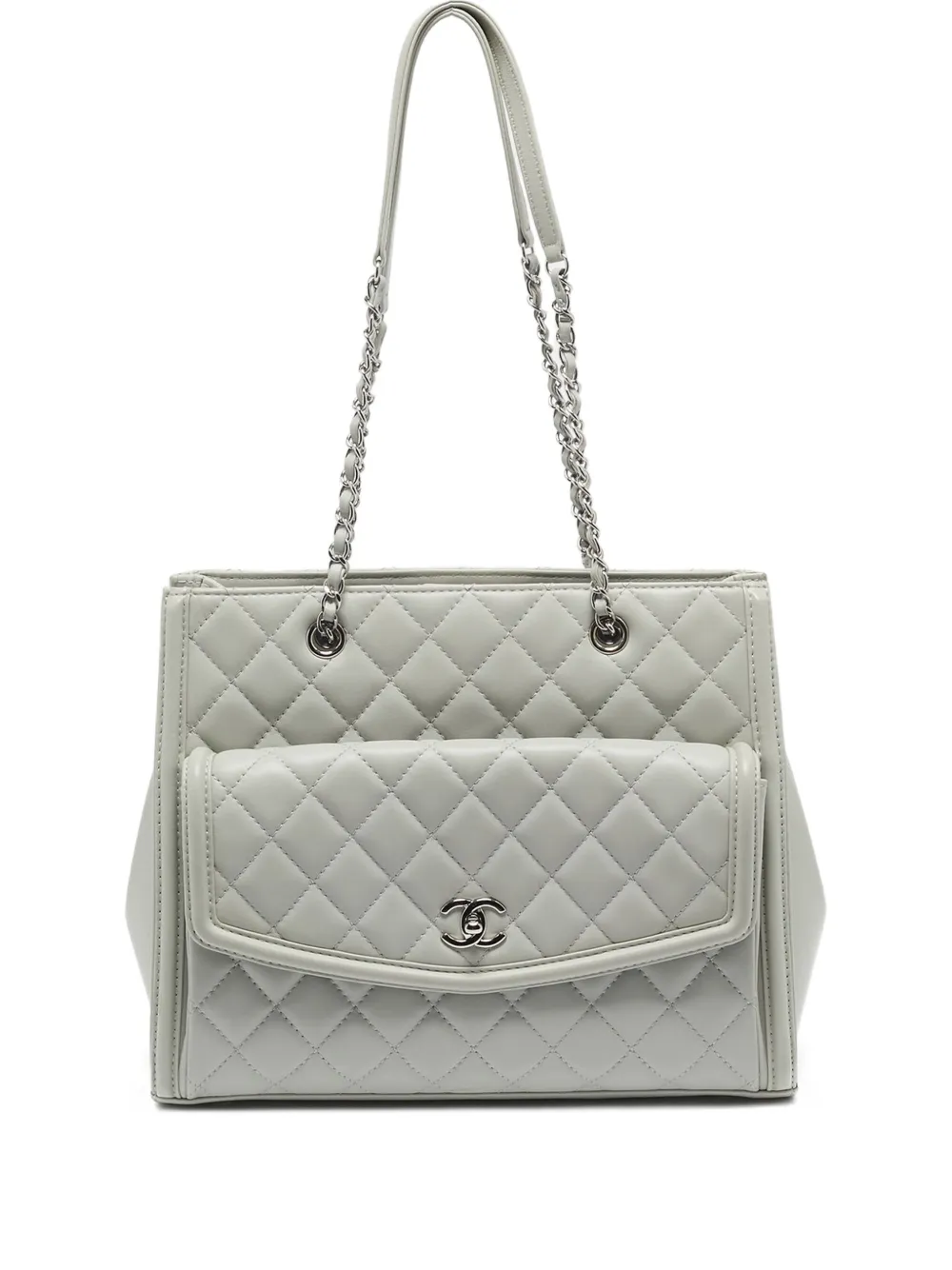 CHANEL Pre-Owned キルティング ショルダーバッグ - グレー CHANEL Pre-Owned キルティング ショルダーバッグ - グレー