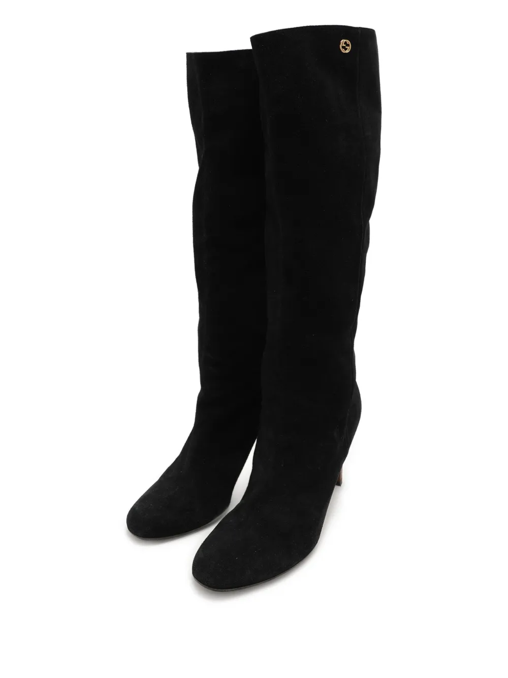 Gucci Pre-Owned 95mm suede knee-high boots | Image 2