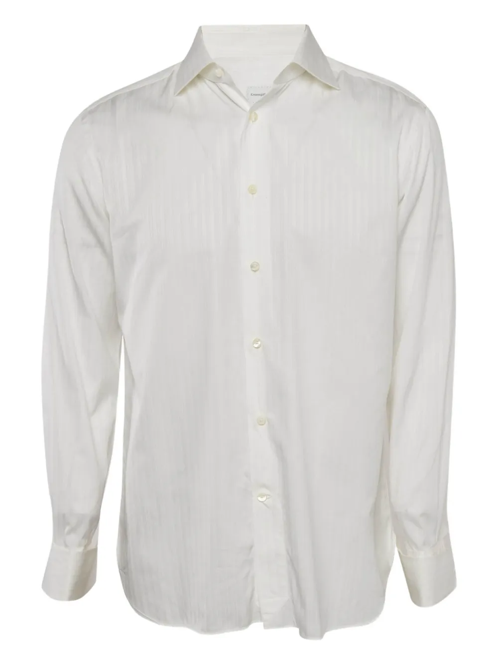 Ermenegildo Zegna Vintage striped cotton shirt | White | Image 1