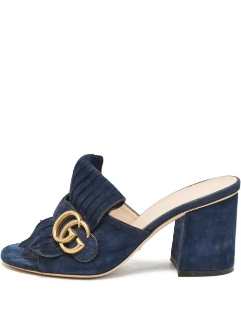 Gucci Pre-Owned 100mm GG Marmont sandals