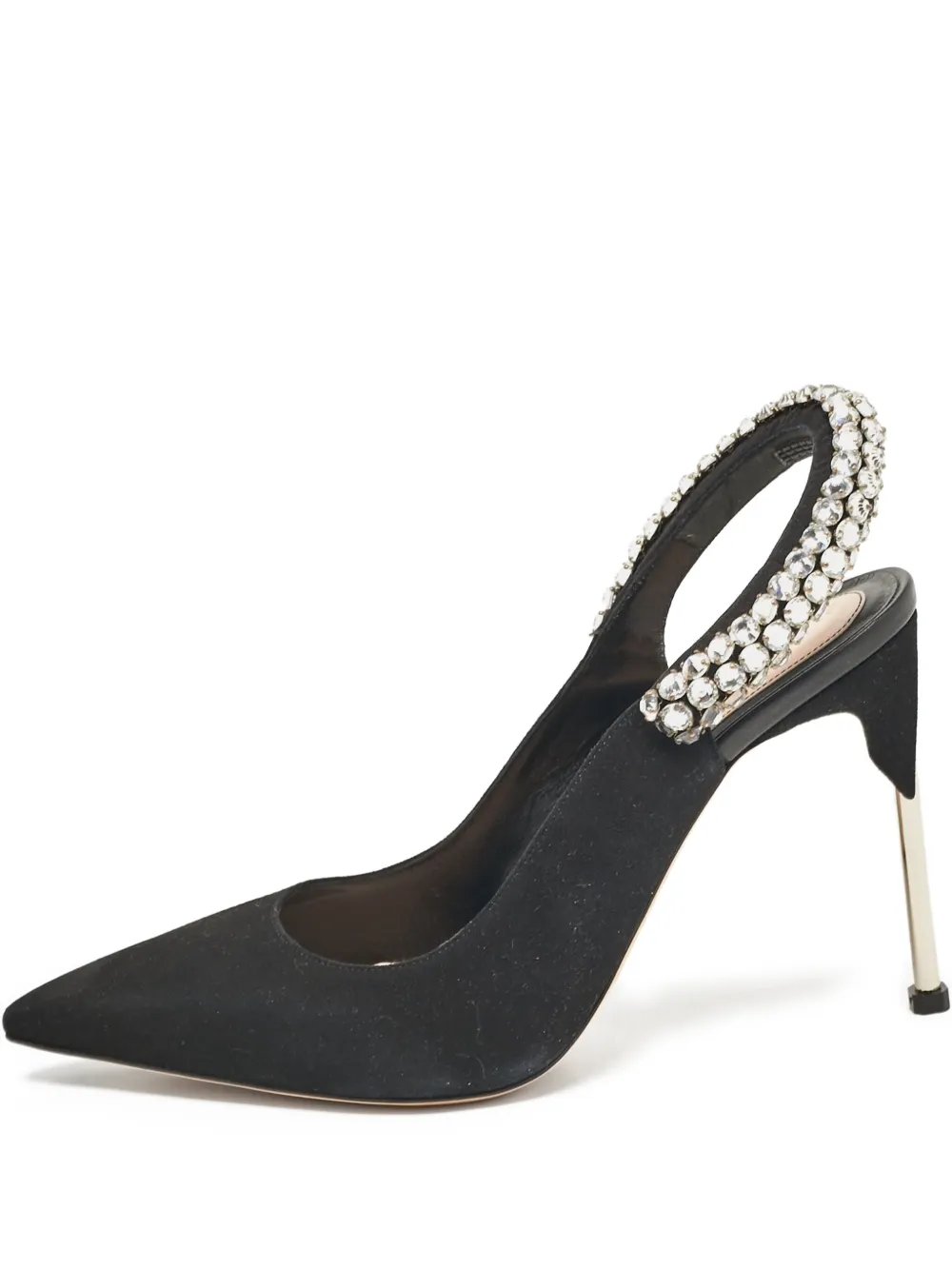 Alexander McQueen Pre-Owned 105mm crystal-embellished pumps | Black | Image 1