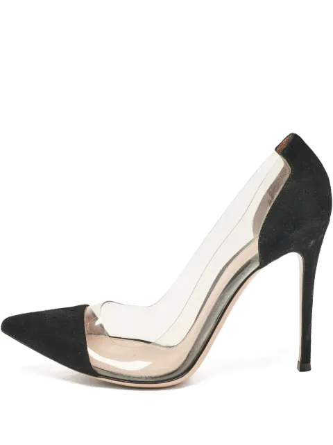 Gianvito Rossi pre-owned 100mm transparent-panel pumps