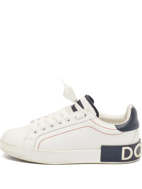 Dolce & Gabbana Pre-Owned سنيكر جلد