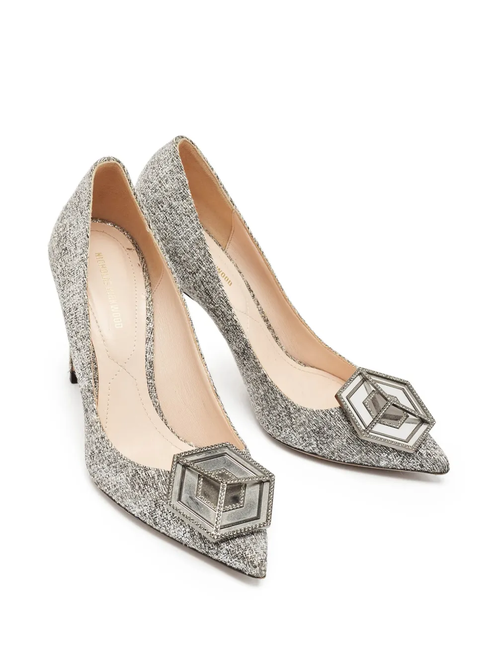 Nicholas Kirkwood pre-owned 110mm textured pointed-toe pumps | Image 2