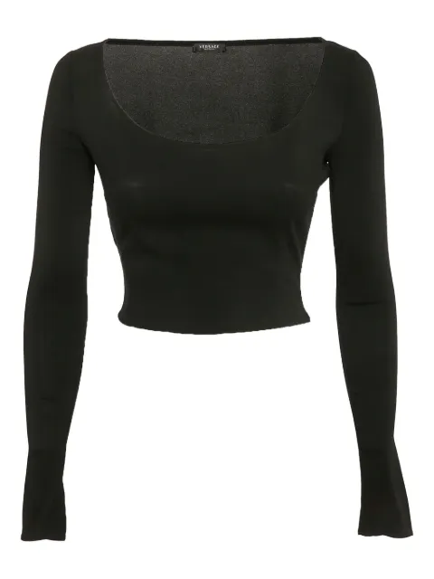 Versace Pre-Owned long-sleeves scoop-neck top