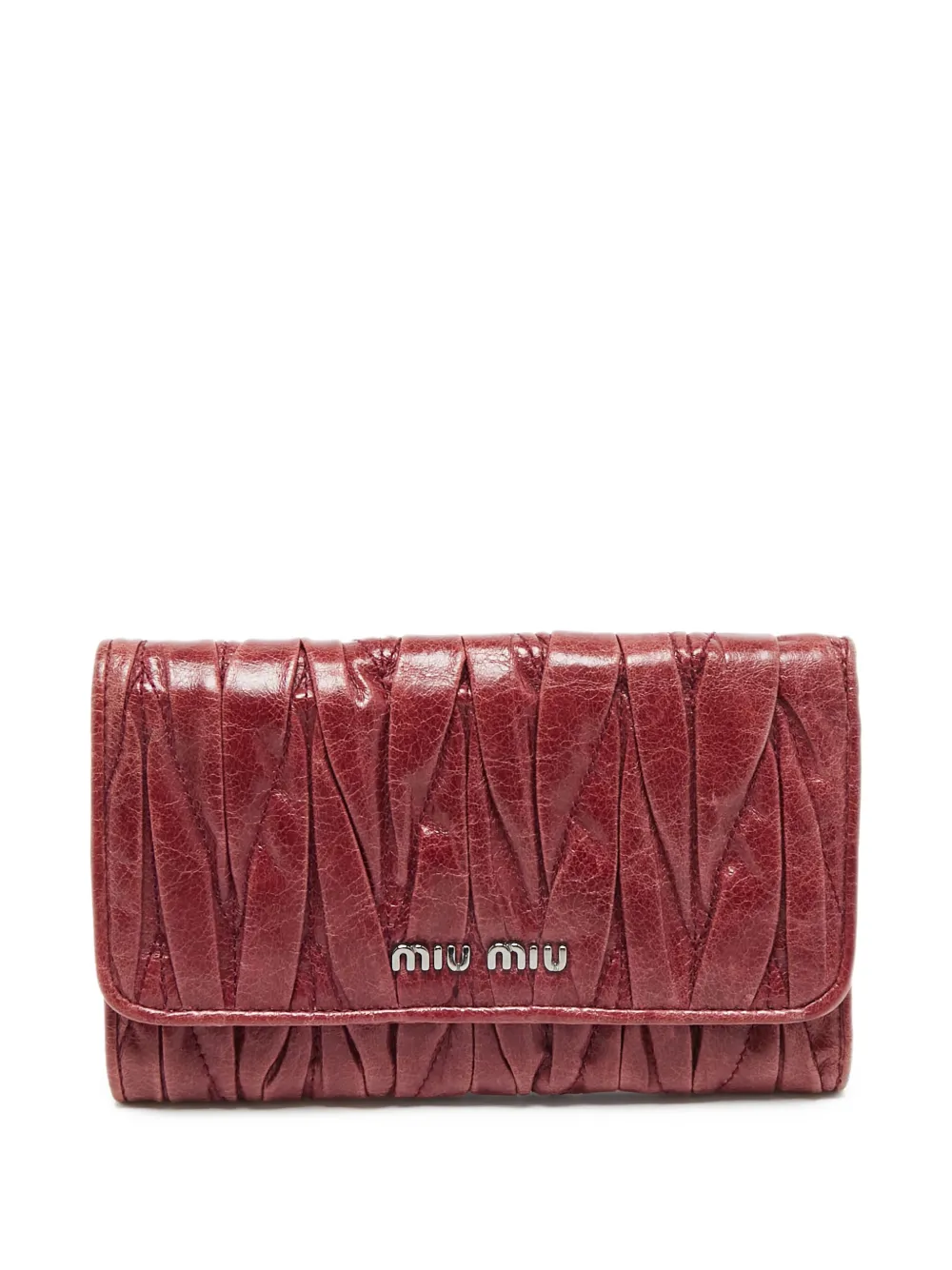 Miu Miu Pre-Owned cartera de matelassé | rojo | Image 1