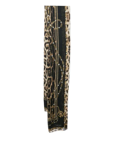 Roberto Cavalli Vintage leopard-print scarf