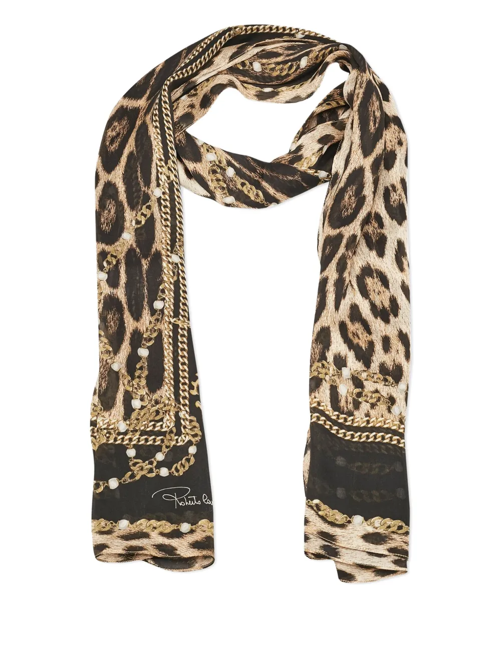 Roberto Cavalli Vintage leopard-print scarf | Image 2
