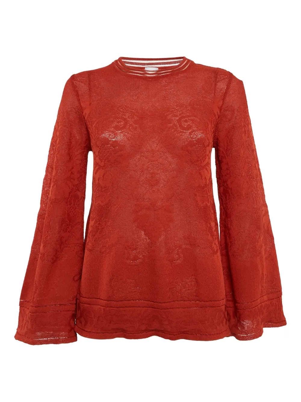 Missoni Pre-Owned Top con maniche a campana 2024 - Arancione