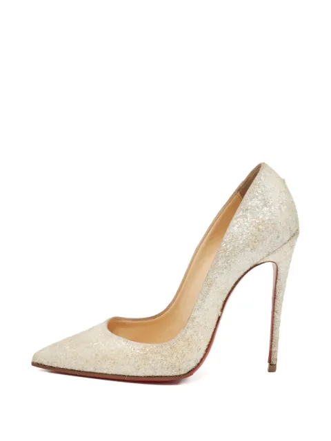 Christian Louboutin Pre-Owned 소 케이트 글리터 펌프스 120mm