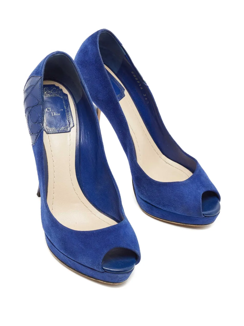 Christian Dior Pre-Owned 135 mm Miss Dior pumps - Blauw