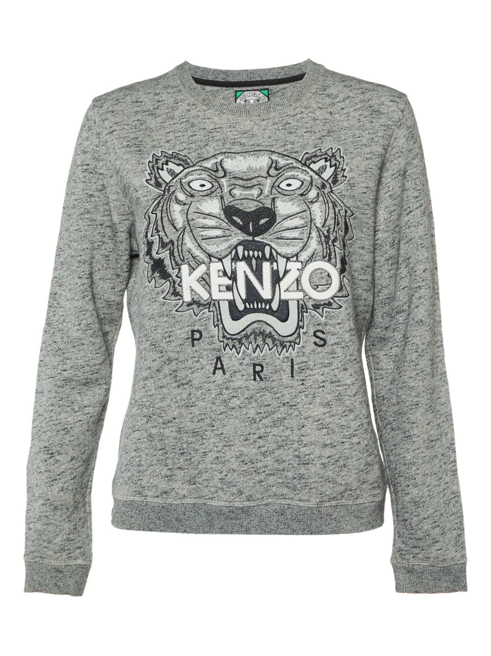 Kenzo Pre-Owned Tiger-embroidered sweatshirt | Grey | Image 1