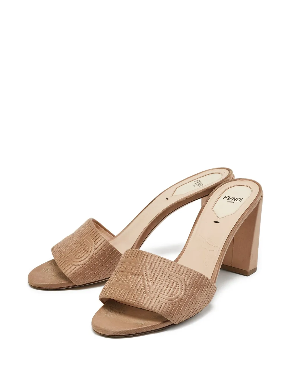 Fendi Pre-Owned 90mm logo-stitched sandals | Image 2