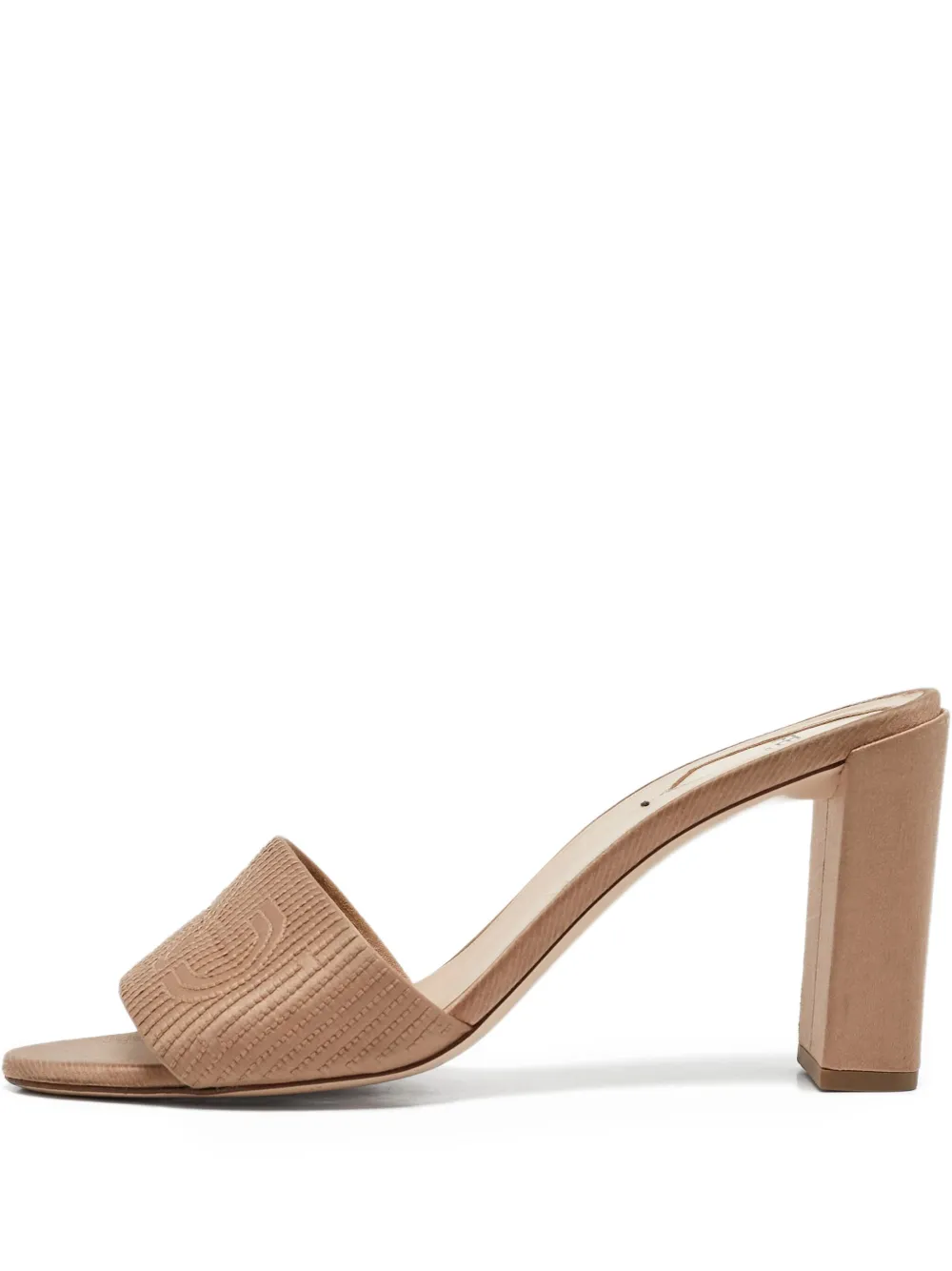 Fendi Pre-Owned 90mm logo-stitched sandals | Neutrals | Image 1