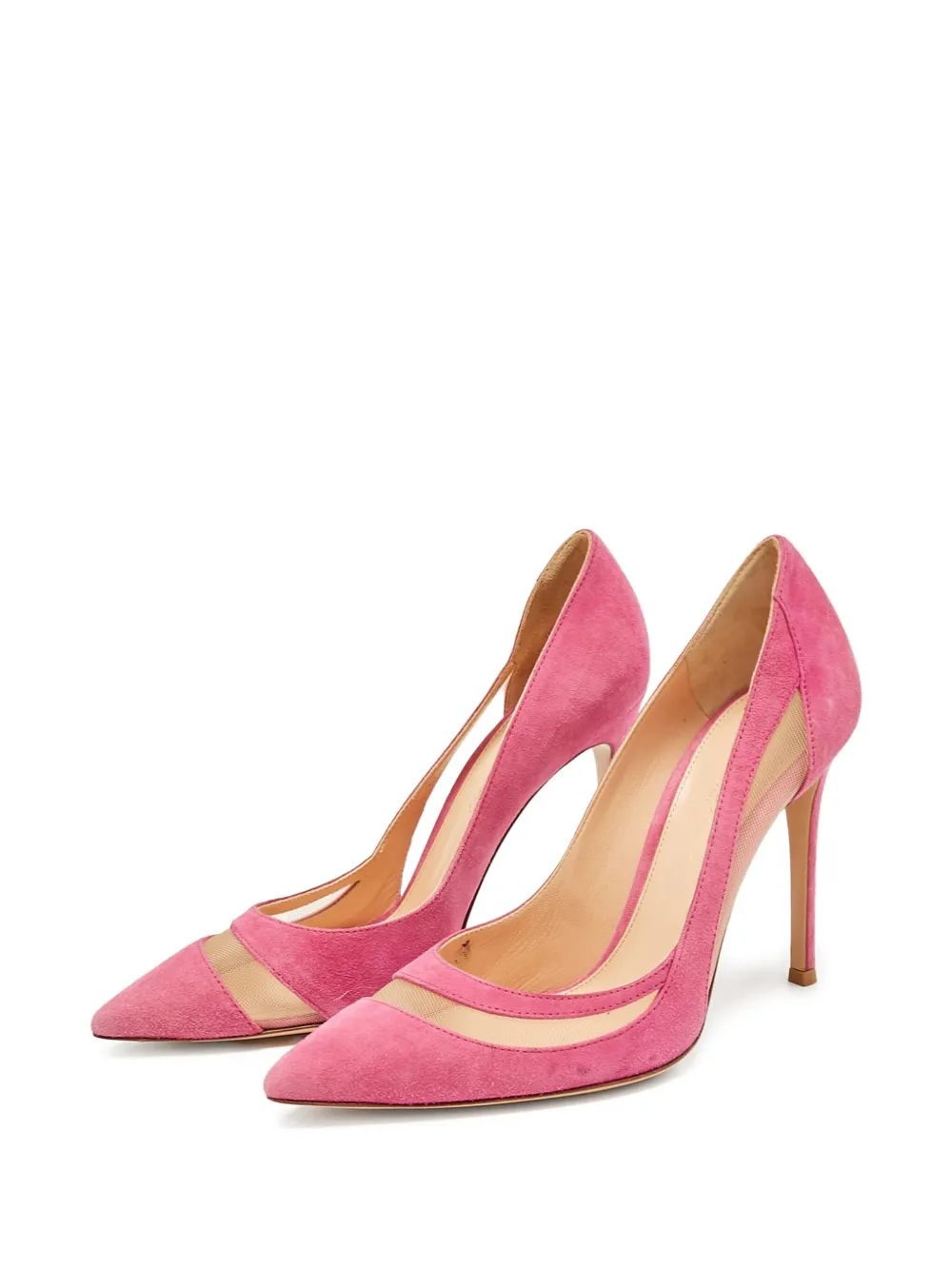 Gianvito Rossi escarpins pre-owned 100 mm à empiècements en daim | Image 2
