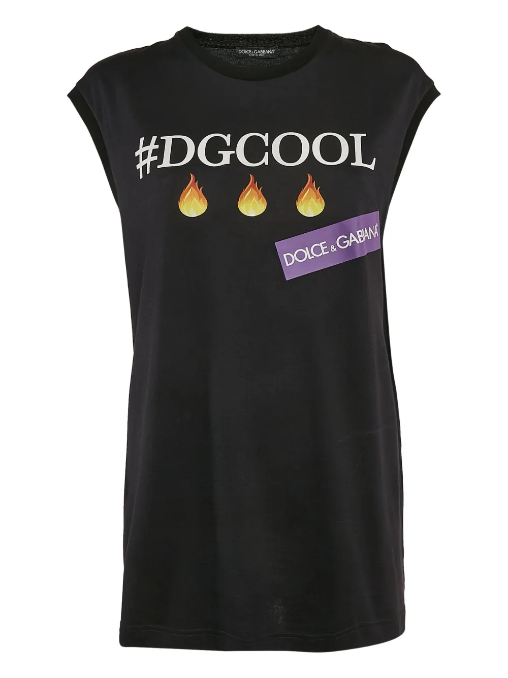 Dolce & Gabbana Pre-Owned playera sin mangas con estampado DGCOOL | negro | Image 1