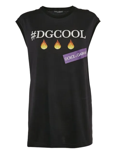 Dolce & Gabbana Pre-Owned DGCOOL-print sleeveless T-shirt