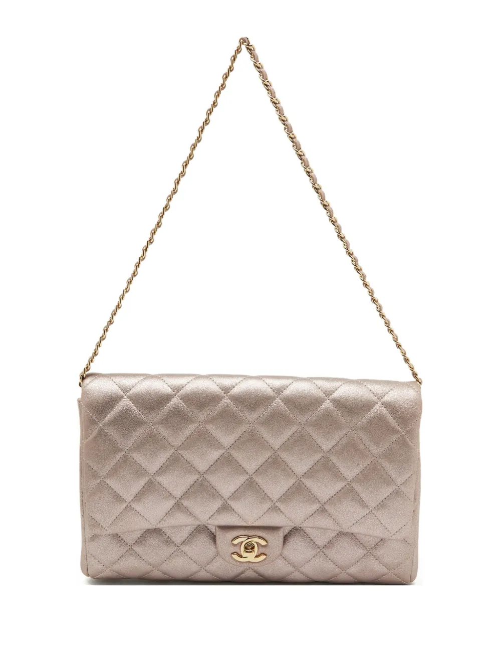 CHANEL Pre-Owned Borsa a spalla Classic Flap in pelle trapuntata - Rosa
