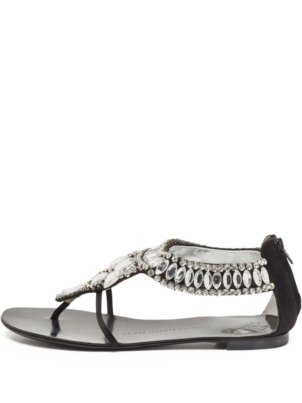 Giuseppe Zanotti Vintage プレオウンド デコラティブサンダル - ブラック Giuseppe Zanotti Vintage プレオウンド デコラティブサンダル - ブラック