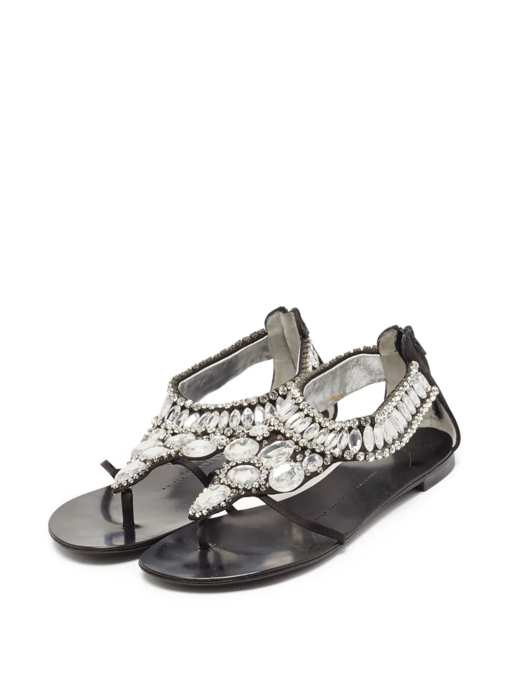 Giuseppe Zanotti Vintage Pre-owned verfraaide sandalen - Zwart