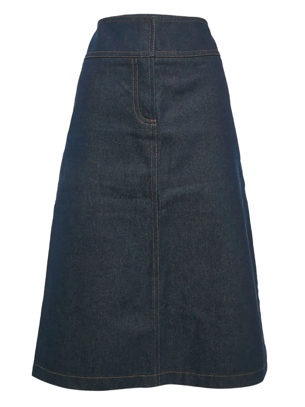Chloé Pre-Owned jupe en coton à coupe mi-longue | bleu | Image 1