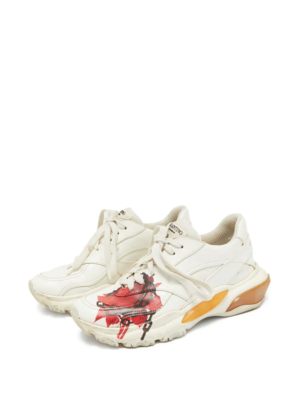Valentino Garavani Pre-Owned Sneakers met chunky zool - Wit