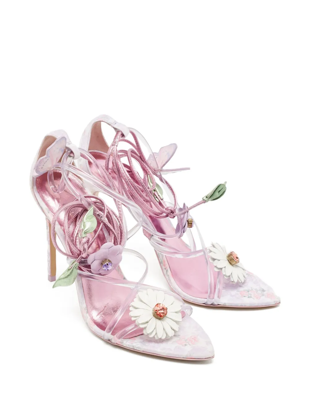Sophia Webster x LoveShackFancy sandales Wildflower pre-owned 100 mm | Image 2