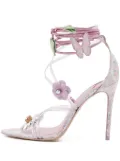 Sophia Webster x LoveShackFancy pre-owned 100mm Wildflower sandals - Pink