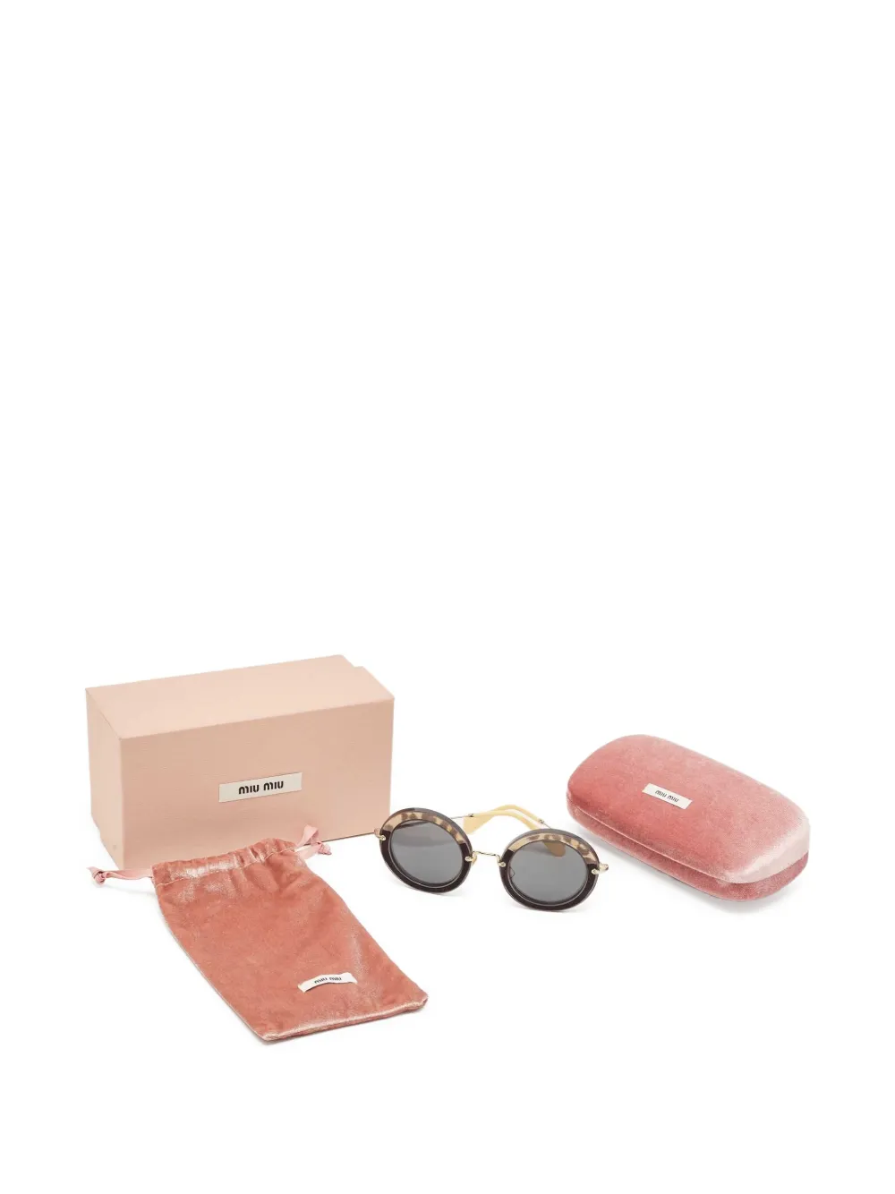 Miu Miu Pre-Owned lentes de sol con armazón redonda | Image 2