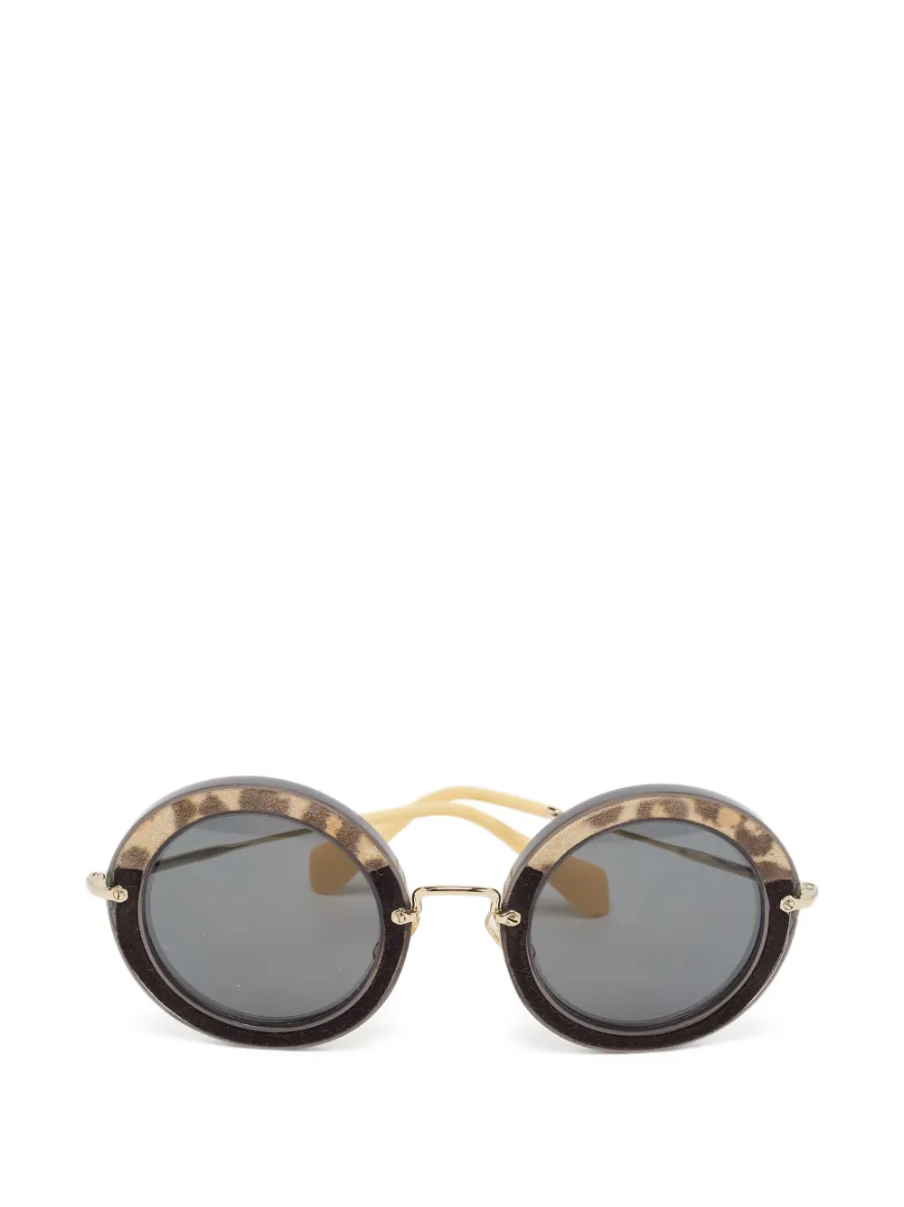 Miu Miu Pre-Owned lentes de sol con armazón redonda | negro | Image 1