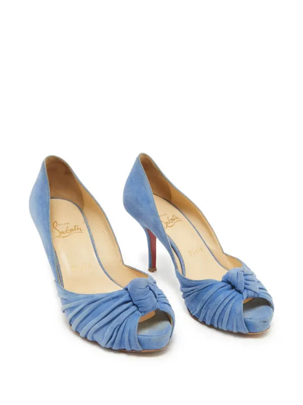 Christian Louboutin Pre-Owned Suede Pumps Blue FARFETCH PH - Main Image